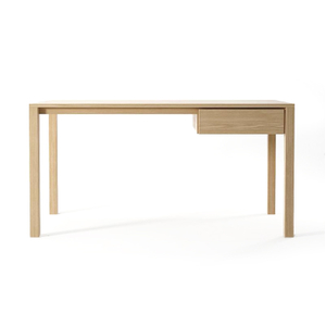 Desk-0004, Asymmetric Single side drawer Office Desk, Solid ash wood & DTC guide rail