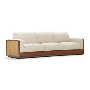 SOFA-0003, Beachfield Hotel Rattan sofa, Solid wood frame & High density sponge