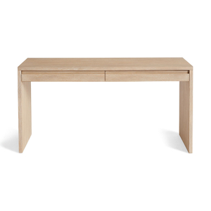 Desk-0001, planked-style wood home desk, E1 Plywood with oak veneer & DTC rail