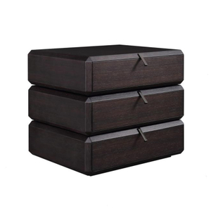 Nigh-0002 , Italian cascading rotating bedside table , E1 grade plywood and natural solid wood veneer