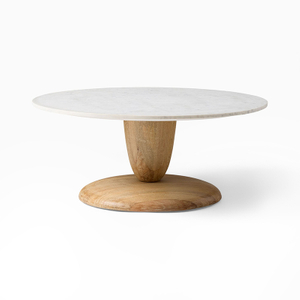 CoTa-0020, Round Pedestal Coffee Table, Engineered Wood & Eco-friendly paint